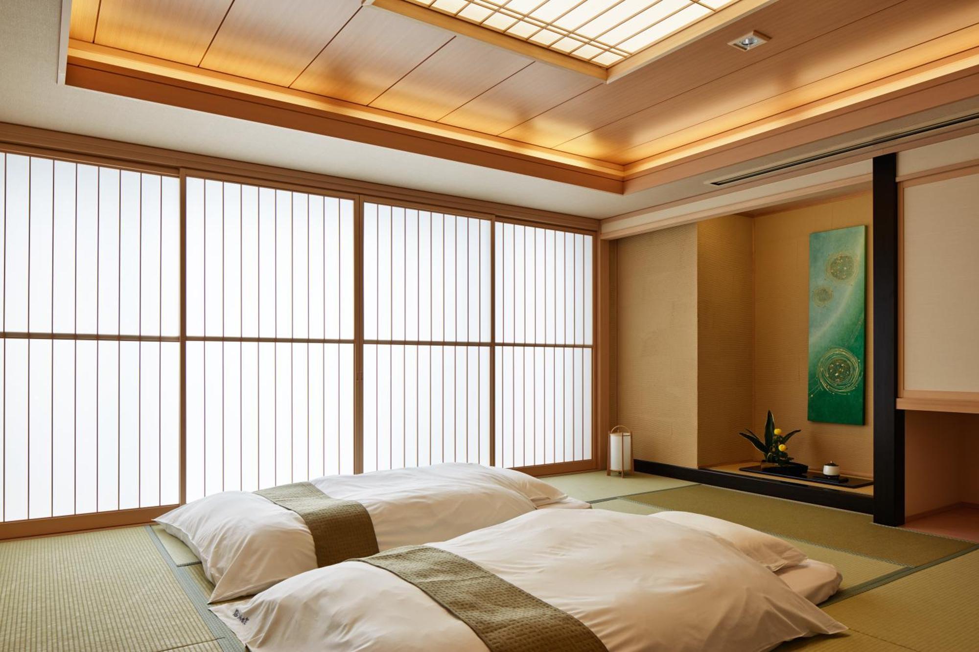 Fujikawaguchiko Onsen Konanso Hotell Rum bild A room at the Ryokan Hotel